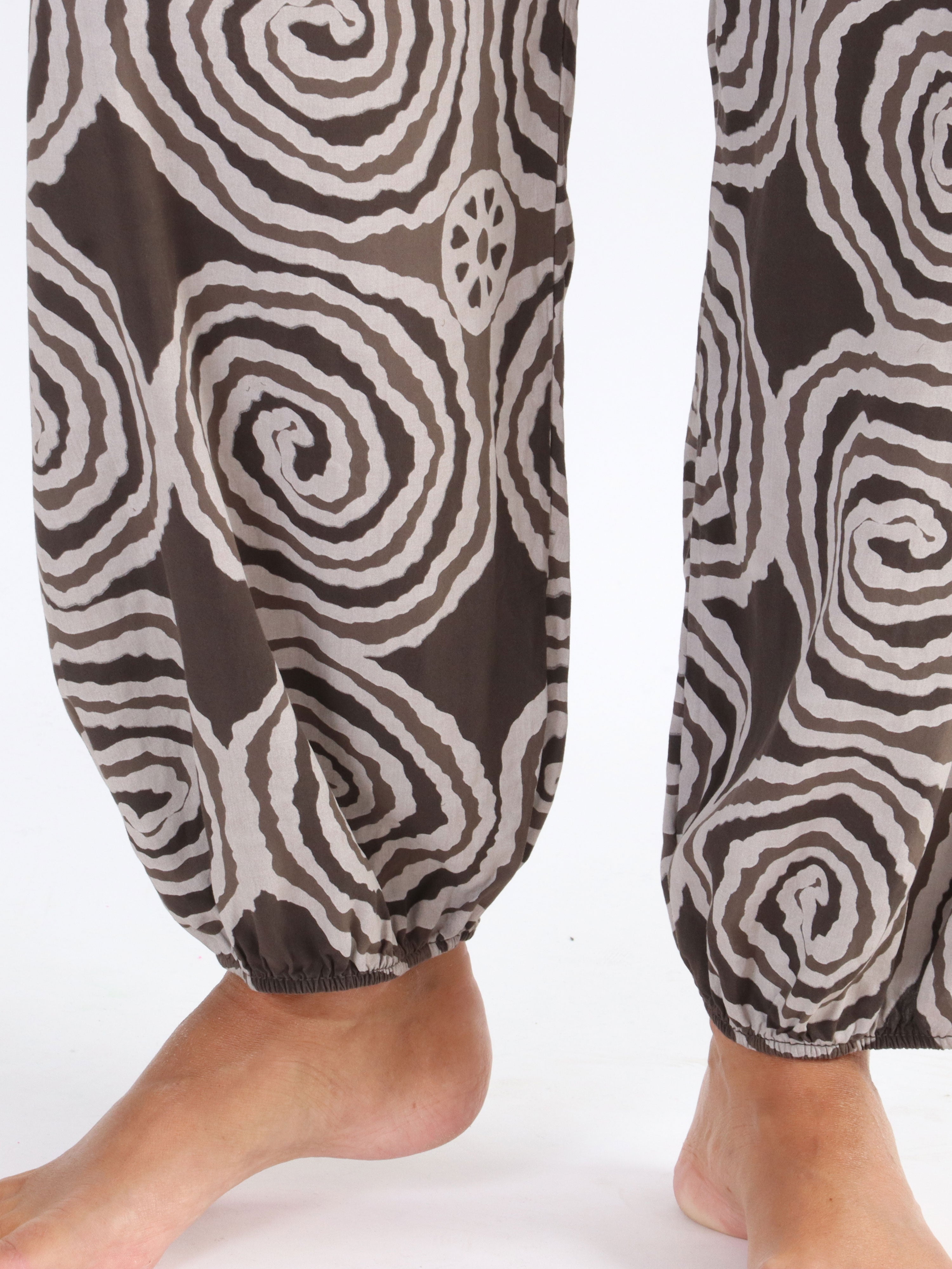 Ninell - Mönstrade haremsbyxor i viskos